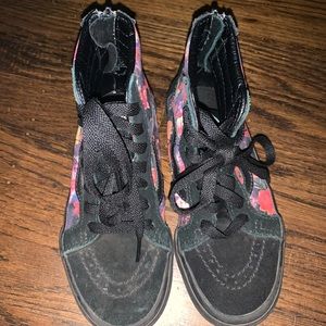 Vans Kids Floral hi top sneakers youth 1.5